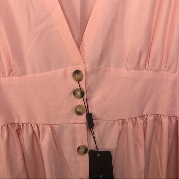 Women's Loose Short Sleeve Button Down Sundress Spring and Summer Casual Dresses - Picture 12 of 16